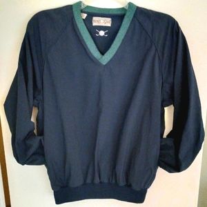 Hunt Club v-neck pullover outdoor size Large Navy & green shacket